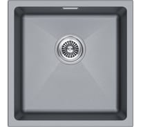 Мойка Paulmark LUMI 45UNI, IT-GRANIT, серый металлик, 455x460 мм LU45-GRM