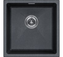 Мойка Paulmark LUMI 45UNI, IT-GRANIT, графит, 455x460 мм, подстольный монтаж LU45-DG