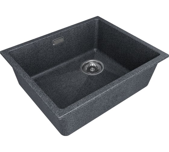 Мойка Paulmark LUMI 55UNI-SKEW, IT-GRANIT, графит, 555x460 мм LU55SK-DG