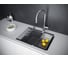 Мойка Paulmark LUMI 55UNI-SKEW, IT-GRANIT, графит, 555x460 мм LU55SK-DG 4