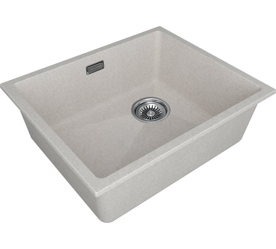 Мойка Paulmark LUMI 55UNI-SKEW, IT-GRANIT, бежевый, 555x460 мм LU55SK-BE