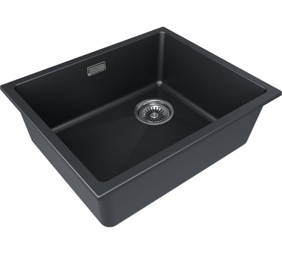 Мойка Paulmark LUMI 55UNI-SKEW, IT-GRANIT, антрацит, 555x460 мм LU55SK-AN
