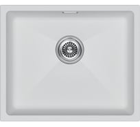 Мойка Paulmark LUMI 55UNI, IT-GRANIT, белый, 555x460 мм LU55-WH