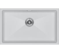 Мойка Paulmark LUMI 74UNI, IT-GRANIT, белый, 740x460 мм LU74-WH