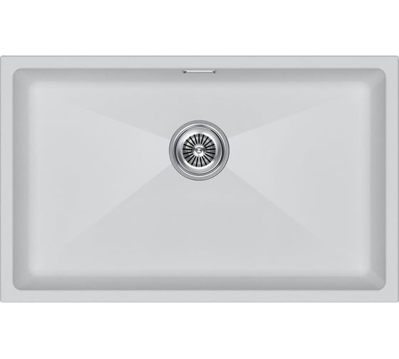 Мойка Paulmark LUMI 74UNI, IT-GRANIT, белый, 740x460 мм LU74-WH