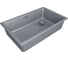 Мойка Paulmark LUMI 74UNI-SKEW, IT-GRANIT, серый металлик, 740x460 мм LU74SK-GRM 2