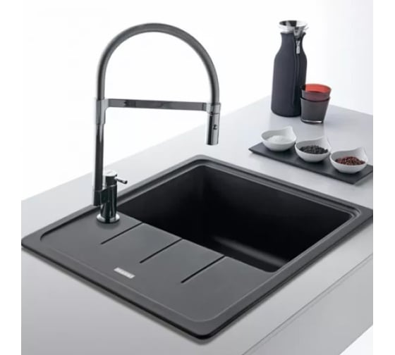 Мойка FRANKE BFG 611C стоп-вентиль, оникс 114.0280.847