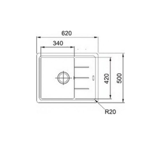 Мойка FRANKE BFG 611C миндаль 114.0313.334