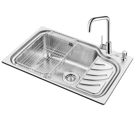 Врезная кухонная мойка Oulin OL-327L