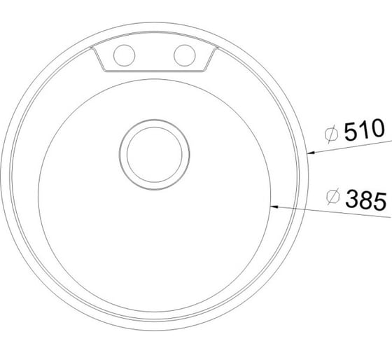 Врезная кухонная мойка Oulin OL-R510