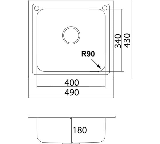 Врезная кухонная мойка Oulin OL-203
