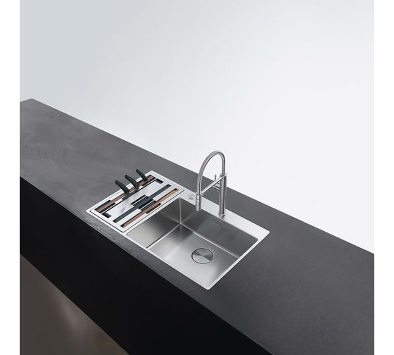Мойка FRANKE Box Center BWX 220-54-27 TL, рабочий центр слева 127.0538.260