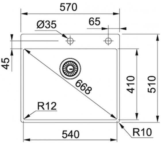 Мойка FRANKE BXX 210-54 TL 127.0369.295