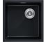 Мойка Paulmark LUMI 45UNI-SKEW, IT-GRANIT, черный металлик, 455x460, LU45SK-BLM 1
