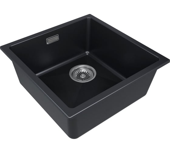 Мойка Paulmark LUMI 45UNI-SKEW, IT-GRANIT, LU45K-AN, антрацит, 455x460, LU45SK-AN