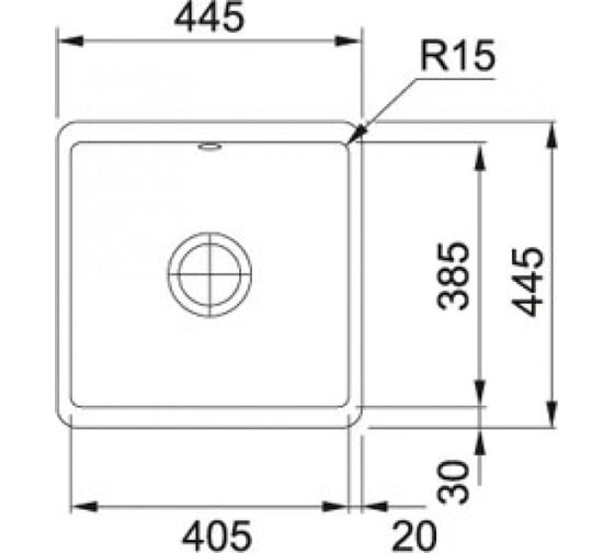 Мойка FRANKE KBK 110-40 керамика, антрацит 126.0380.352
