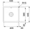Мойка FRANKE KBK 110-40 керамика, оникс 126.0335.878 2