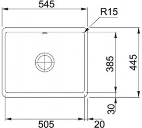 Мойка FRANKE KBK 110-50 керамика, антрацит 126.0380.350