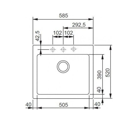Мойка FRANKE MRG 610-58 графит 114.0060.680