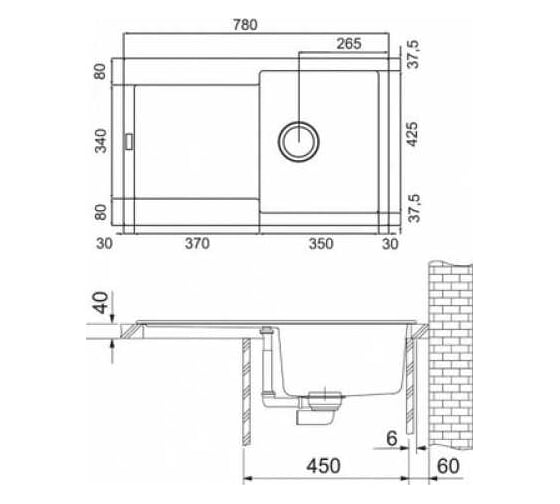 Мойка FRANKE MRG 611 оборачиваемая, графит 114.0280.709