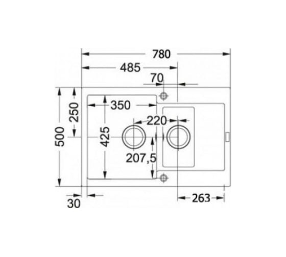 Мойка FRANKE MRG 651-78 вентиль-автомат, графит 114.0198.313
