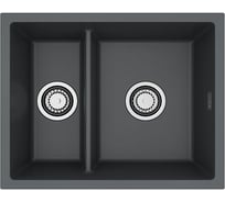 Мойка ALVEUS OMNI 50 GRANITAL DEEP BLACK-G90 550x450x198 мм, с сифоном 1150070