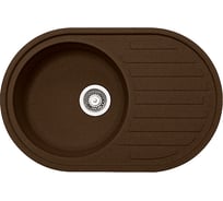 Мойка FRANKE ROG 611 шоколад, стоп-вентиль 114.0359.949