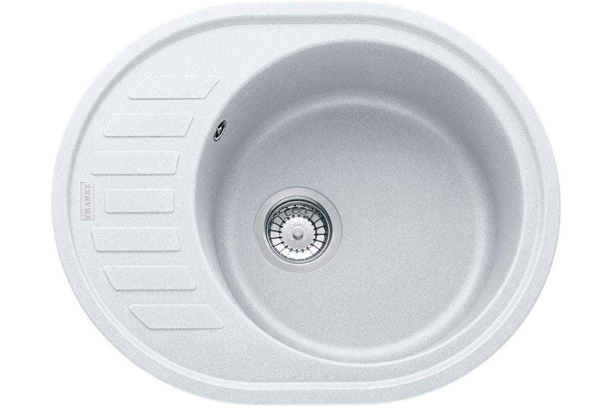 Мойка FRANKE ROG 611C стоп-вентиль, белый 114.0192.552 - выгодная цена ...