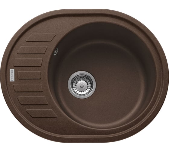 Мойка FRANKE ROG 611C стоп-вентиль, шоколад 114.0263.463 1