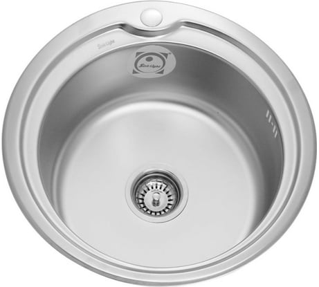 Мойка SINKLIGHT нержавеющая сталь, врезная, круг 510 0.6/160 выпуск 3 1/2 глянец 72013