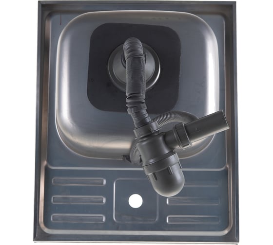 Мойка SINKLIGHT нержавеющая сталь, накл. прямоугольник 500х600 0.8/180 выпуск 3 1/2 глянец 72152