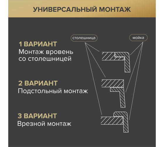 Кухонная мойка РМС + корзина раздвижная + дозатор врезной MR-6050G