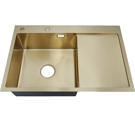 Кухонная мойка РМС с правым крылом + дозатор MRK-7851G L