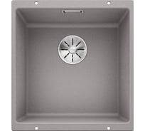 Мойка BLANCO SUBLINE 400 U SILGRANIT алюметаллик, с отводной арматурой InFino 523424