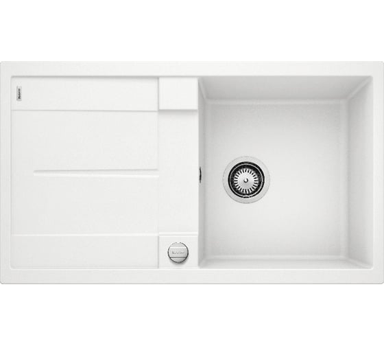 Мойка BLANCO METRA 5 S SILGRANIT белый, с клапаном автоматом 513037 1