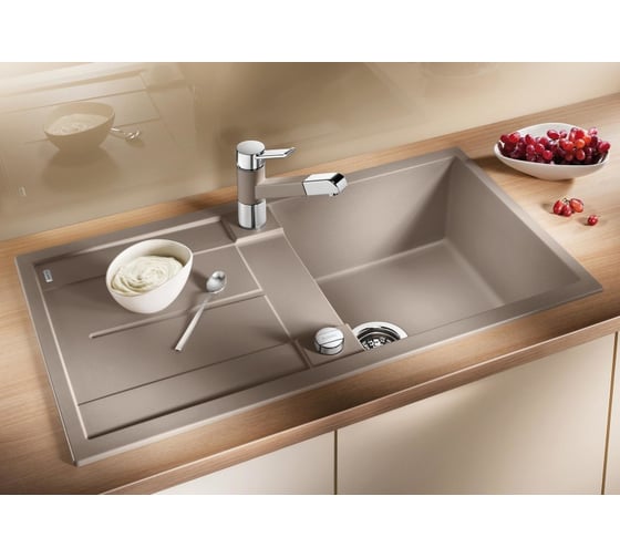 Мойка BLANCO METRA 5 S SILGRANIT белый, с клапаном автоматом 513037