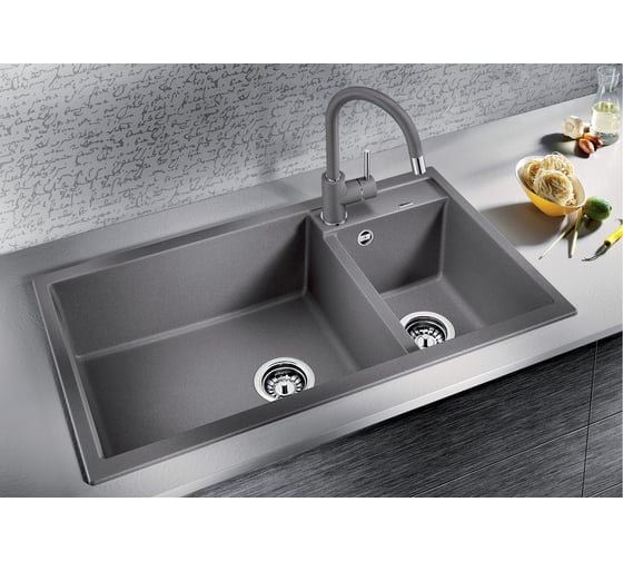Мойка BLANCO METRA 9 Silgranit PuraDur антрацит, без клапана автомата 513273