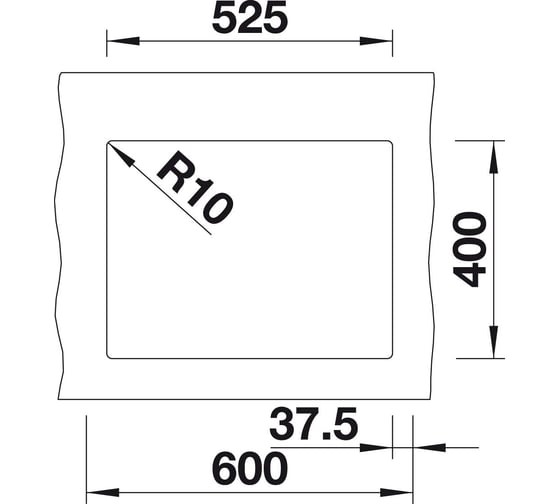 Мойка BLANCO SUBLINE 340 160 U SILGRANIT белый, чаша слева, с отводной арматурой InFino 523552