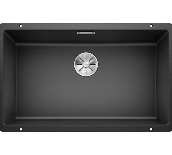 Мойка BLANCO SUBLINE 700 U SILGRANIT антрацит, с отводной арматурой InFino 523442