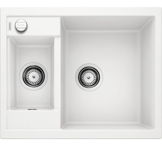 Мойка BLANCO METRA 6 SILGRANIT белый с клапаном автоматом 516157 1