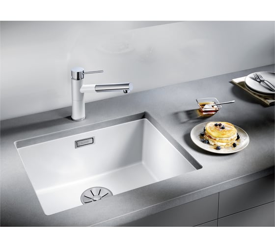 Мойка BLANCO SUBLINE 500 U SILGRANIT шампань, с отводной арматурой InFino 523438