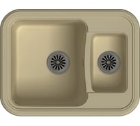 Мойка EWIGSTEIN Antik 60К кварц, 1.5-чаши, 660х510 мм, бежевый A- 60К