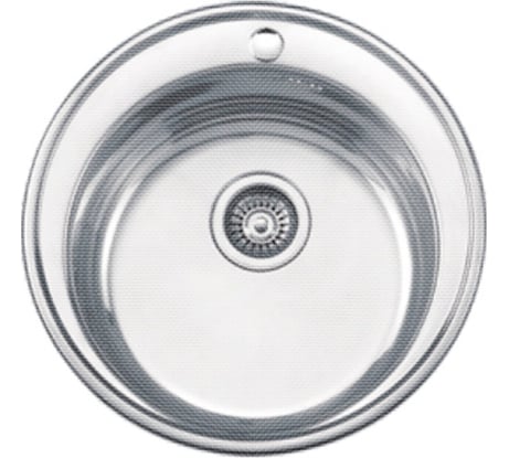 Мойка Ledeme из нержавеющей стали круглая декор врезная (D510x180 мм, 0,8 мм) L65151
