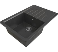 Врезная кухонная мойка GammaStone GS-7 черный GS-7-08