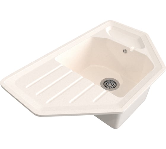 Врезная кухонная мойка GammaStone белый GS-17-31 1
