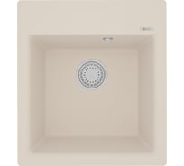 Мойка кухонная из кварцгранита Lemark HANKA 450 цвет: шампань, комплектация: крепеж, сливная арматура с переливом арт. 9910012