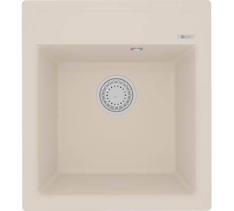 Мойка кухонная из кварцгранита Lemark HANKA 450 цвет: шампань, комплектация: крепеж, сливная арматура с переливом арт. 9910012