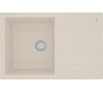 Мойка кухонная из кварцгранита Lemark IMANDRA 760 цвет: шампань, комплектация: крепеж, сливная арматура с переливом арт. 9910030