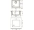 Кухонная мойка из кварцгранита Lemark SINARA 440-U цвет: бежевый комплектация: крепеж, сливная арматура с переливом в комплекте арт. 9910068 4