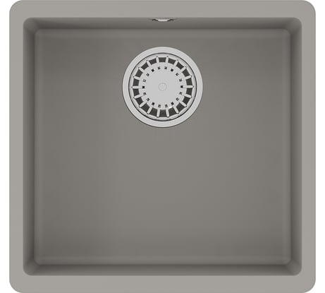 Кухонная мойка из кварцгранита Lemark SINARA 440-U цвет: грей комплектация: крепеж, сливная арматура с переливом в комплекте арт. 9910069